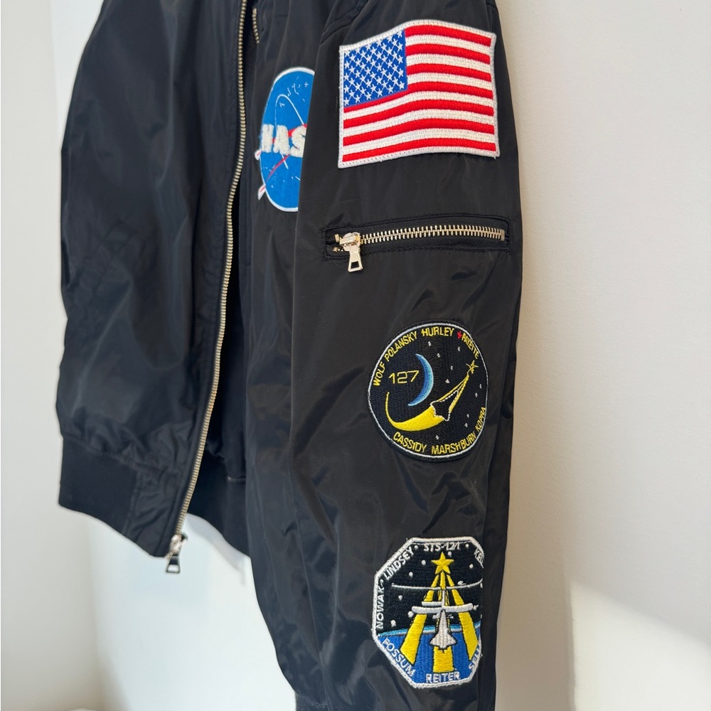 NASA patch black bomber jacket - Picture 6 of 7
